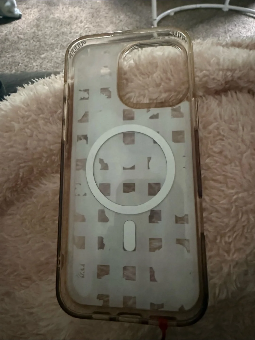 Strawberry Shortcake Pink Checkered Phone Case 🍓